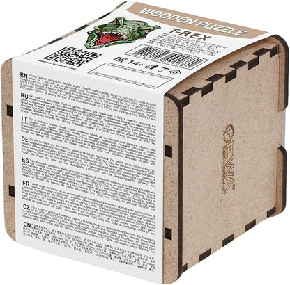 EWA Home Décor – T-Rex Small 80 Pieces – Wooden Jigsaw Puzzle for Adults – Perfect for Artistic Home Decoration and Mindful Relaxation