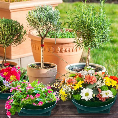 Karenhi 36 Pcs Floral Supplies Green Bowls for Flower Arrangements Large Size 6.3 Inch Floral Foam Bowls for Arrangements Holiday Wedding Fresh Flower Decoration Supplies (Foam Not Include)