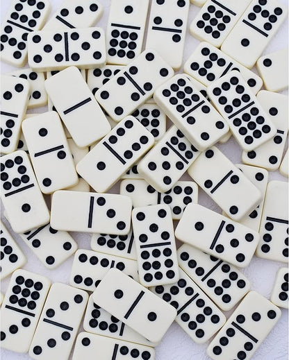 Dominos Game Double 9 - Dominos Set for Adults and Kids Ages 8 and up - Double Nine Dominoes Set, Classic Board Games - Domino Set for Family Game Nights - Double Nine Dominos Set 55 Tiles with Case
