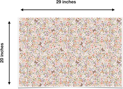 Colors of Rainbow - Meadow - 12 Sheets, 20 inch X 29 inch - Italian Print Tissue Paper for Decoupage Gift Basket Gift Bag Party Crafts (Meadow)