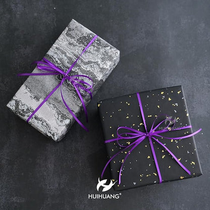 HUIHUANG Purple Ribbon 1/8 inches Solid Color Satin Ribbon100 Yards Double Faced Thin Ribbon Roll for Crafts Gift Wrapping DIY Bows Bouquet Decoration