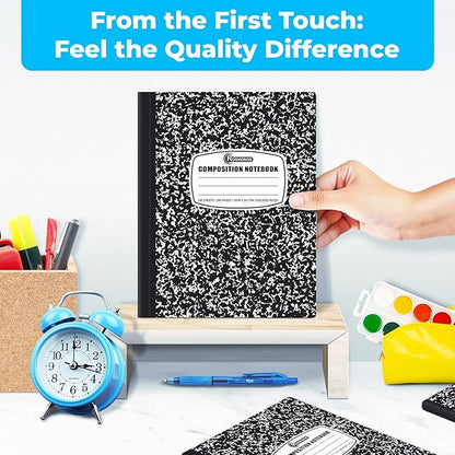 Rosmonde 2000 Pack (Pallet) Composition Notebooks Bulk, College Ruled, Full Pallet of Notebooks, 200 Pages (100 Sheets), 9-3/4 x 7-1/2, Bulk Notebooks for School, College & Office, 4-7 Days Transit