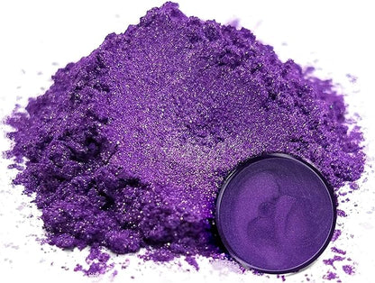 Eye Candy Pigments Premium Purple Mica Powder - Kawachi Fuji (50gr) - for Epoxy, Resin, Soap, Paint, Woodworking, Acrylic Pouring, Bath Bombs, Fishing Lures - DIY Arts and Crafts Additive