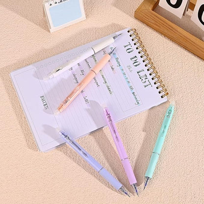 Temiary 10 Pcs Retractable Erasable Gel Pens, Fine Point 0.5 mm, Make Mistakes Disappear, Smooth Writing Gel Pen with Eraser for Journaling Note Taking Marking Planner Crossword Puzzles (Blue Ink)