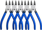 Wire Cutters 5 Pack, 6.5 inch,KAIHAOWIN Flush Cutters Diagonal Cutters Side Cutters Precision Ultra Sharp Spring Loaded Wire Snips Clippers Dikes Cutting Pliers Small for Crafting Jewelry Making,Blue