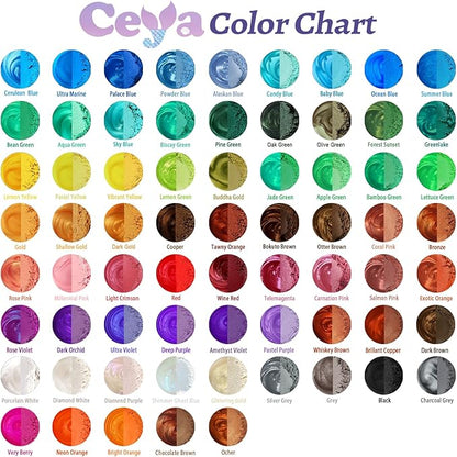 Ceya Mica Powder, 5.3oz/ 150g Silver Grey Pearlescent Effect Colorant Pigment Powder for Epoxy Resin, Tumblers, Slime Bath Bomb, Soap Dye, Slime, Candle, Resin Crafting, Paint, Jewelry, Nail Polish