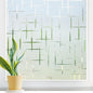 DOWELL Window Privacy Film Frosted Glass Window Film, Sun Blocking Non-Adhesive Glass Cling, Decorative Door Sticker, Self Static-Cling Tint Covering for Home Office, Cross Pattern 23.6" x 78.7"