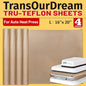 TransOurDream 4 Pack PTFE Teflon Sheets Size L16 x 20" for Auto Heat Press Heat Transfer Paper and Sublimation Paper Reusable Heat Resistant Non stick