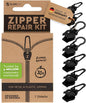 ZlideOn Zipper Pull Replacement - 7pcs, Black, Large - Instant Zipper Replacement Slider Multipack