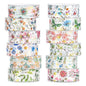 Whaline 12 Rolls Spring Floral Washi Tape Foil Gold Colorful Flowers Masking Tape 15mm Watercolor Plants Spring Decorative Washi Tape Sticker for Holiday Scrapbook Journal DIY Craft Gift Wrapping
