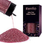 Renfio Ultra Fine Glitter Powder Metallic Resin Glitter 2.11 Oz (60g) PET Flakes Crafts Sequins 1/128" 0.008" 0.2mm Epoxy Chips Flakes for Tumblers Slime Decoration - Hawthorn Rose