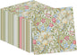 William Morris Party Napkins, 40PCS Greenery Floral Paper Napkins Disposable, Golden Lily White Green Wildflowers Party Supplies for Wedding Bridal Shower Theme Birthday Party Decorations 6.5 Inch