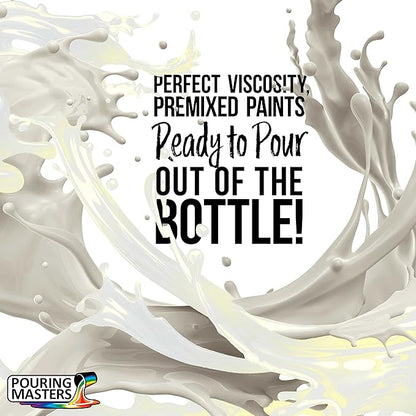 Pouring Masters Gold Interference Pearl Special Effects Acrylic Pouring Paint - Premium 32-Ounce Pre-Mixed Fluid Acrylic Paint - Fluid Art Supplies for Canvas, Wood, Paper, Tile & Rocks