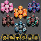 QMay DND Dice Sets - 6 X 7 Polyhedral Dice (42pcs) with 6 Drawstring Bags for Dungeons and Dragons, RPG, MTG,Role Playing Table Game
