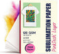 Hayes 110 Sheets Sublimation Paper 8.5x11 Inch Letter Size | 120gsm Heat Transfer Paper for Inkjet Printers | Use on Mugs, T-Shirts, Light Fabrics | Compatible With Sublimation Printers