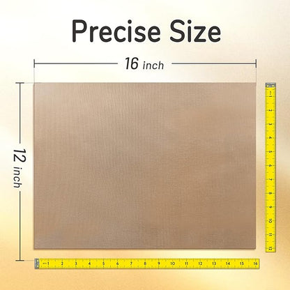 TransOurDream 5 Pack PTFE Teflon Sheets M Size 16 x 12" Ironing Protecter and Sublimation Paper Heat Transfer Paper Reusable Heat Resistant Craft Mat