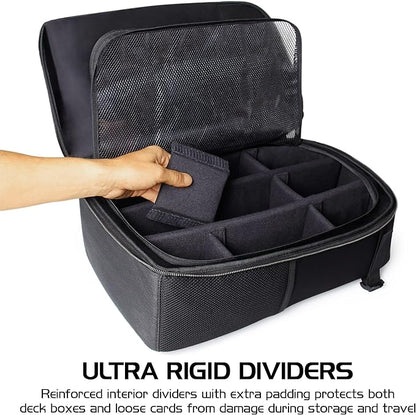 ENHANCE MTG Backpack TCG Card Storage - TCG Backpack for Deck Boxes, Sleeved Cards, Playmats, MTG Accessories