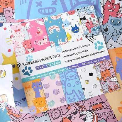 12 Different Packs Full Collection Origami Paper Kit 6 Inch Square Double Sided Color Vivid Colors Creation Easy Fold Paper Set Hand Crafts Paper Arts Creativity.01