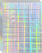 STARLIBOO 1" x 2-5/8" Address Labels- Holographic Color Stickers for Laser/Ink Jet Printer mailing Labels 8.5"×11"- Holographic Silver/ 30 per Sheet