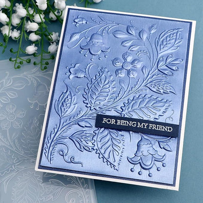 BAOFALI 3D Morning Glory Embossing Folders for Card Making,Embossing Template Paper Card Embossing Stencil for DIY Scrapbooking Photo Album Card Paper Craft Decoration 6.3" L x 4.5" W