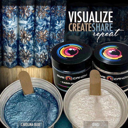Eye Candy Pigments Premium White Mica Powder - Daigi (50gr) - for Epoxy, Resin, Soap, Paint, Woodworking, Acrylic Pouring, Bath Bombs, Fishing Lures - DIY Arts and Crafts Additive