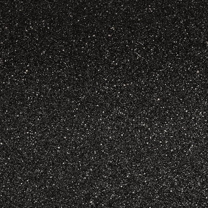 Black Glitter HTV Heat Transfer Vinyl Bundle 8 sheets-12 x12 Iron on Vinyl for T Shirts Hats Clothing Compatible with Cricut Cameo Heat Press Machine