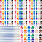 20 Pack Mini Acrylic Paint Set, 12 Colors Acrylic Paints Strips for Kids & Adults Craft Paint,280 PCS Kids Painting Kit Container Strips Storage for Home Birthday Classroom Party (280)