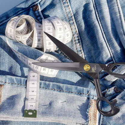 BIHRTC 11 Inch Fabric Professional Stork Tailor Scissors - Stainless Steel Sharp Dressmaker Heavy Duty Scissors for Leather Sewing Shears Tailoring