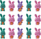 36 Pcs Pencil Eraser Set, 3D Cute Erasers for Kids, Children's Gifts, Party Favor, Classroom School Rewards (Rabbit)