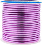 Mandala Crafts 12 Gauge Anodized Aluminum Craft Wire for Jewelry Making - 60 FT Colored Flexible Violet Wire - Bendable for Bonsai Armature Crafting Sculpting
