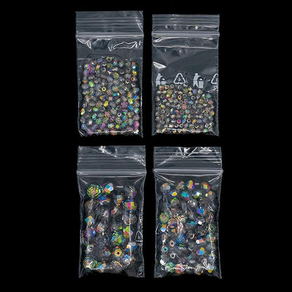 275 pcs Set of Czech Faceted Glass Beads, Fire-Polished Round Crystal Vitrail - 3mm (100pcs), 4mm (100pcs), 6mm (50pcs), 8mm (25pcs) kit for Jewelry Making