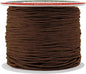 Mandala Crafts 1mm 109 Yards Chocolate Brown Cotton Waxed Cord for Jewelry Making Bracelet Cord Waxed String - Beading String Thread Jewelry Cords for Necklaces String