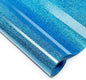 Blue Glitter HTV Heat Transfer Vinyl, 12" x 5ft lron on Vinyl, for T-Shirt Ironing, Vinyl HTV Easy to Cut and Weed, The Best Choice for DIY Creativity. (Blue, 12" x5ft)