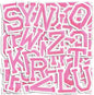 Letter and Number Iron On Patches, A-Z Alphabet and Numbers 0-9 Embroidery Applique Patch, DIY Decorative Heat Press Patches for Clothing Jeans Jackets Backpacks Hats (Pink 72 Pcs)