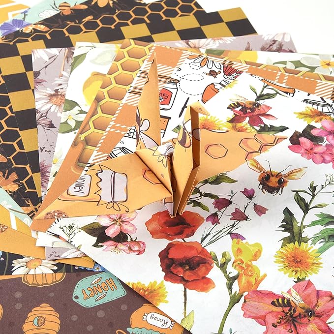 Origami 6x6 Paper Kit 150 Sheets 150 Vivid Colors Double Sided Same Printed Traditional Patterns Square for Arts Crafts Projects Japan Traditional Chiyo.Afternoon Tea