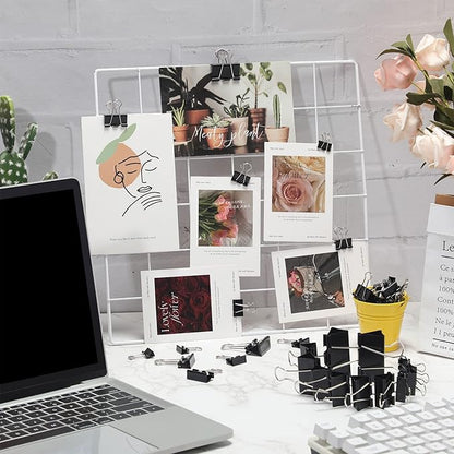 Yexiya 1000 Pcs Binder Clips Bulk Assorted Sizes Black Paper Clips Small Binder Clips Office Clips Bulk Mini Paper Clamps Multi Sizes for School Teachers Office Supplies (Multi Sizes)
