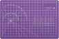 A5 Cutting Mat, Self Healing Sewing Mat, Craft Mat Double Sided 3-Ply Craft Cutting Board for Sewing Crafts Leather Fabric Scrapbooking Project Art Supplies, 8.6“ x 5.9”, Purple