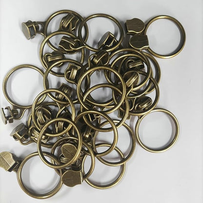Leekayer #5 Antique Brass Metallic Nylon Coil Zippers by The Yard Bulk 10 Yards Beige Zipper Tape with 25pcs Antique Brass Ring Pull Sliders for DIY Sewing Tailor Craft Bag(Beige)