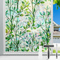 Donox Window Privacy Film, Leaf Rainbow Window Film Decorative Stained Glass Window Film, Anti-UV Sun Blocker Heat Control for Home, 17.5 Inch x 6.5 Feet (with Installation Tool)