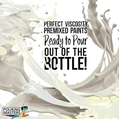 Pouring Masters Gold Interference Pearl Special Effects Acrylic Pouring Paint - Premium 8-Ounce Pre-Mixed Fluid Acrylic Paint - Fluid Art Supplies for Canvas, Wood, Paper, Tile & Rocks