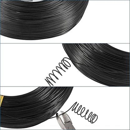 Fashewelry 984 Feet 0.8mm Black Aluminum Wire Bendable Metal Craft Wire String for Beading Sculpting Jewelry Making