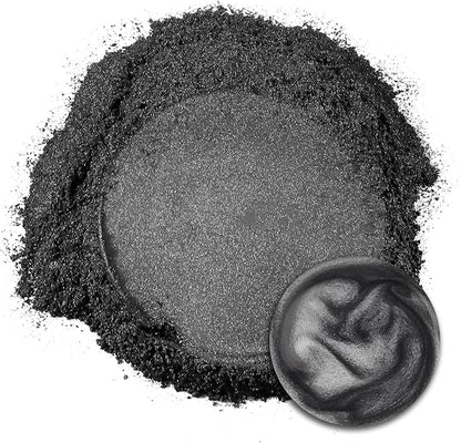 Ceya Mica Powder, 5.3oz/ 150g Black Pearlescent Effect Colorant Pigment Powder for Epoxy Resin, Tumblers, Slime Bath Bomb, Soap Dye, Slime, Candle Making, Resin Crafting, Paint, Jewelry, Nail Polish