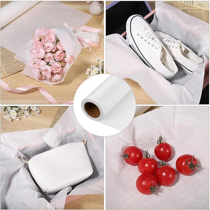 Tracing Paper Roll 12in x 75yd, White Trace Paper Pattern Paper Translucent Tracing Paper for Sewing, Drawing, Sketching, Gift Wrapping