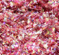 Red-Iridescent Ice Flakes- Iridescent Ice Glitter Flakes for Nail Art - Lightweight Holographic Polyester - 311-4338 - 1/2 oz (14 grams)