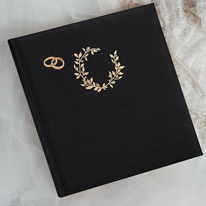 Premium Scrapbook Album – Photo Album with Writing Space – 100 Pages for Multiple Sizes 4x6, 5x7, 6x8, 8x10 – Holds 500 Photos – Wedding, Baby, Travel & Family Memories