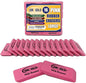 June Gold 16 Pink Rubber Erasers - This All-Purpose Eraser is not Too Hard and not Too Soft and is Perfect for classrooms, Homes & Offices