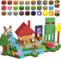 Magnetic Building Blocks, Magnetic Blocks STEM Construction Toys, Montessori Sensory Stacking Toys for Toddlers, Magnet Cubes with Light Blocks, Christmas Birthday Gifts for Kids Age 3 4 5 6 7 8-12