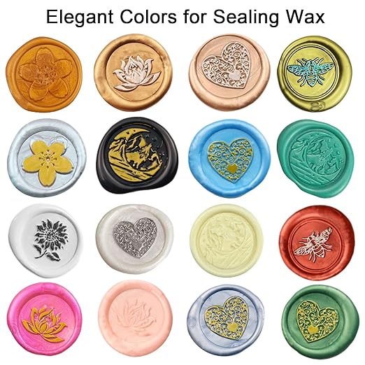 Wax Seal Stick, Ioggtser 30PCS Mini Glue Gun Wax Seal Stick for Wax Seal Stamp, Sealing Wax Sticks for Wedding Invitations, Cards, Envelopes (Silver)
