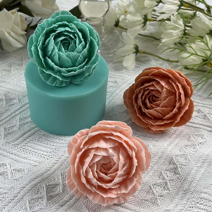 Blossom 3D Flower Crystal Epoxy Mold, Flower Resin Silicone Molds, Decorated Soap Candle Wax, Aroma Plaster Diffuser,Chocolate Mousse Cake Mold Mould