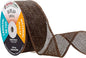 Mandala Crafts Brown Burlap Ribbon 1.5 Inches Wide Jute Ribbons for Crafts - 20 Yds Roll Rustic Burlap Wrap Trim Ribbons for Wreaths Bows Wedding Party Decoration